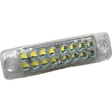 Protec 12V-24V Parmak Lamba 16-Ledli Beyaz Çakarlı (108*28 Mm)
