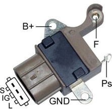 Mobiletron 12V Alternatör Konjektör Denso Tipi Oval Düz Soket (3 Fiş) (S-Ig-L) Toyota