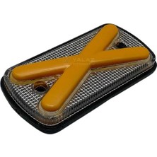 B.A. Design 12V-24V YAN SİNYAL X LAMBA SİDE MARKER SARI OVAL (NEON LEDLİ) (122*61 MM)
