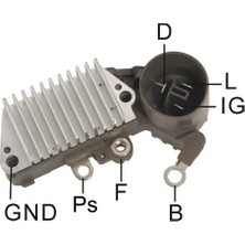 Mobiletron 12V Alternatör Konjektör (3 Fiş Yuvarlak Soket) (D-Ig-L) Suzukı Samuraı/swıft Taıwan