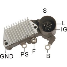 Mobiletron 12V Alternatör Konjektör Yuvarlak Soket (3 Fiş) (S-L-Ig) Honda-Toyota