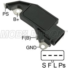 Mobiletron 12V Alternatör Konjektör Delco Tipi (4 Fiş Soketli)