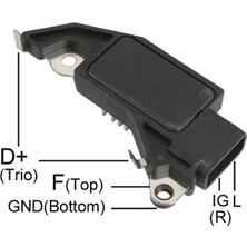 Mobiletron 12V Alternatör Konjektör Delco Tipi Soketli (3 Fiş)