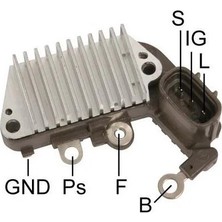 Mobiletron 12V Alternatör Konjektör Nıppon Denso (3 Fiş Oval Soket) (S Ig L) Taıwan Toyota