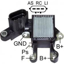 Mobiletron 12V Alternatör Konjektör Denso (Yan Oval Soket 3 Fiş) (As-Rc-Lı) Range Rover 4.2/4.4 Tdı