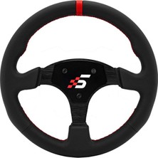 Simagic P-330R 33CM Deri Yuvarlak Yarış Direksiyonu Simiti (Boş Hub Yok)