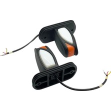 Ceray 24V Boynuz Takoz Lambası Kısa (Ledli) Sarı-Kırmızı-Beyaz Sağ-Sol