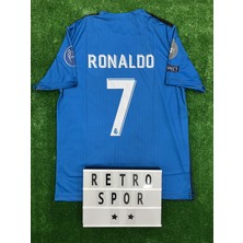 Belirtilmemiş Ronaldo 2018 Sezonu Turkuaz Renk Kısa Kol Real Madrid Forma