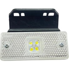 Ceray 24V Yan Park Lambası Dorse Side Marker Beyaz (4 Ledli) (E Belgeli)
