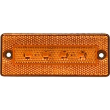 Ceray 24V Yan Sinyal Lambası Dorse Side Marker Sarı (4 Ledli) (100*40 Mm) (E37)