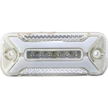 Ceray 24V Yan Park Lambası Dorse Side Marker Beyaz (2 Fonksiyonlu) (Neon Ledli) (113*46 Mm)