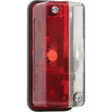 Hella Tır Dorse Yan Sallama Lamba (Kırmızı-Beyaz) (92*42 Mm)