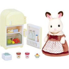 Angel Of Life Sylvanian Families Çikolata Kulaklı Tavşan Anne ve Buzdolabı Seti 5014