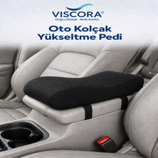Viscora Oto Kolçak Yükseltme Pedi – Visco Dolgulu, Nefes Alan Kumaşlı, Ayarlanabilir Kol Desteği