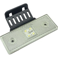 TecnoPoint 12V-24V Yan Park Lambası Dorse Side Marker Beyaz (4 Ledli) (110*42 Mm) E9