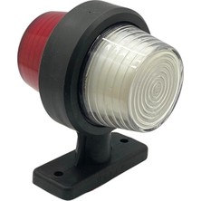 ÜÇLER 24V Takoz Lambası Küpe Tip Kırmızı-Beyaz (Neon Ledli)