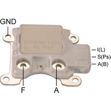 Mobiletron 12V Alternatör Konjektör Motorcraft Tipi (3 Fiş Kare Soket) (Kömürsüz) (Gri) Ford Ranger