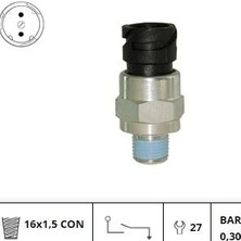 Fren Müşürü (0,30 Bar) (M16 x 1.5 Konik) Volvo