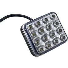 Frıstom 12V-24V Geri Vites Lambası Beyaz (16 Ledli) (78*68 Mm) E9