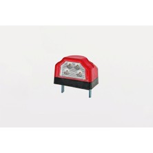 FRISTOM 12V-24V PLAKA-POZİSYON LAMBASI 4 LEDLİ (KIRMIZI) E9