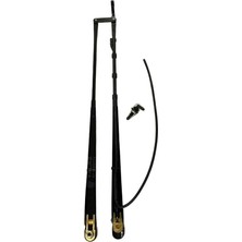Silecek Kolu Çiftli Ana Kol+Yardımcı Kol Grubu (Kancalı-Braketli-Fıskiyeli) (Konik Freze) 600 mm