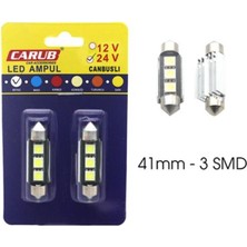 Carub 24V Sofit Ampul 3 Ledli Beyaz (41 Mm) (2 Ad)