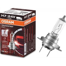 OSRAM 24V H7 AMPUL 70W TRUCKSTAR SARSINTIYA DAYANIKLI