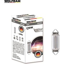 WOLFRAM 12V SOFİT AMPUL 10W UZUN TİP (41 MM)