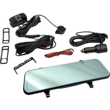 Joyecar Araç Yol Kayıt Kamerası Dikiz Aynalı 10 Inç Full Hd (Ön-Arka Kameralı/ Park Sensörlü) 64 GB