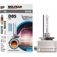 Wolfram 12V-85V Xenon Ampul D8S 25W 6000K