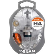 Osram 12V H4 Ampul-Sigorta Seti (Acil Set) (9 Parça)