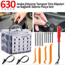 YLZ Kapı Döşeme-Tampon-Torpido-Trim Plastik Panel Oto Klips Seti (630 Parça)