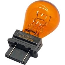Wolfram 12V 1016 Ampul Dipsiz T20 27/7W (Plastik Dipli) (PY27/7W) Sarı Taıwan