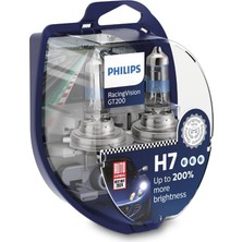 Philips Phılıps 12V H7 Ampul 55W Racıng Vısıon GT200 +%200 Parlak Işık (2 Ad)