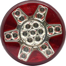 Newlight 24V Geri Vites Lambası Ledli (Yuvarlak) Güleryüz Cobra-Mıtsubıshı-Otokar-Temsa (122 Mm)