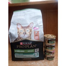 Purina Pro Plan Kısırlaştırılmış Kuru Kedi Mama Somonlu 1.5 Kg+4 Adet Pro Plan Kısır Kedi Somon&ton Balıklı Konserve 85 Gram