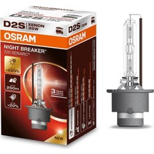 Osram 12V-85V Xenon Ampul D2S 35W +%220 Parlak Işık +250 Metre Fazla Görüş +%20 Beyaz Işık
