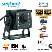 Sentinel 12V-24V Kamera (Gece Görüşlü) Ayaklı Kare Kamyon-Tır-Iş Makinesi