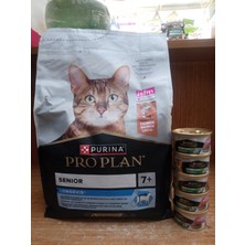 Purina Pro Plan Original Senior +7 Yaş Kedi Mama 3 kg Somonlu+5 Adet Tonbalıklı&somonlu Pro Plan Kısır Kedi Konserve 85 Gram