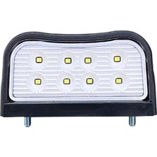 Fristom Frıstom 12V-30V Plaka Lambası 8 Ledli (Siyah) (100 x 50 Mm) E9