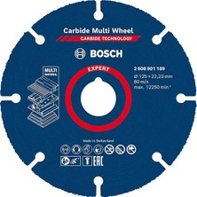Bemy Ticaret 1x Expert Carbide Multi Wheel Kesici Diskler (Sert Ahşap, Çivili Ahşap, Plastik, Alçıpan Panel, Ø 125 Mm, Aksesuar Küçük Avuç Taşlama Makinesi)