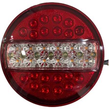 ÜÇLER 24V STOP LAMBASI YUVARLAK (LEDLİ) (4 FONKSİYONLU) (140*60 MM)