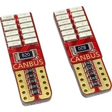 Forza 12V Dipsiz Ampul T10 (24 Ledli) Kırmızı Smd Cb (2 Ad)