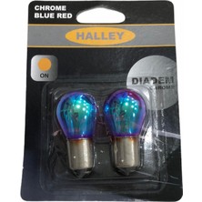 YLZ Halley 12V 1016 Ampul 21/5W (Şaşı Yakın Tırnak) (Dıadem Kırmızı ) (2 Ad) Italy