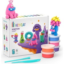 Bemy Ticaret Clay Canavarlar - Çocuklar Için Hava ile Kuruyan Kil Seti - 15 Kutu Şekillendirme Aletleri ile Eğlenceli Uygulama Talimatları