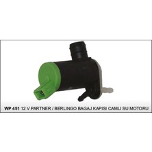 12V Su Fıskiye Motoru Çift Çıkış (Soketli) Cıtroen-Peugeot-Renault
