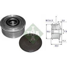 Mako Ina Alternatör Kasnak Rulmanlı 7-Kanal Ford Transit V184