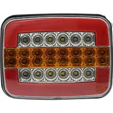Ceray 12V Stop Lambası (Neon Ledli) (4 Fonksiyonlu) (126*97*40 Mm)