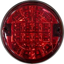 Işıksan 24V Arka Sıs Lambası Yuvarlak Kırmızı (20 Ledli) (139 Mm)