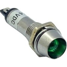 YLZ 24V Göz Lambası Yeşil Ledli (Metal) (8 Mm)